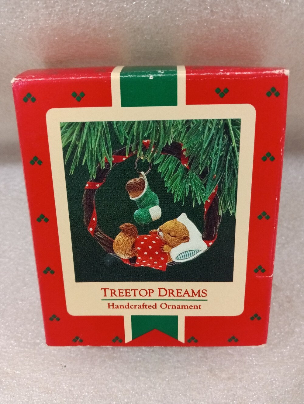Hallmark Keepsake Ornament 1987 Treetop Dreams Sleeping Squirrel